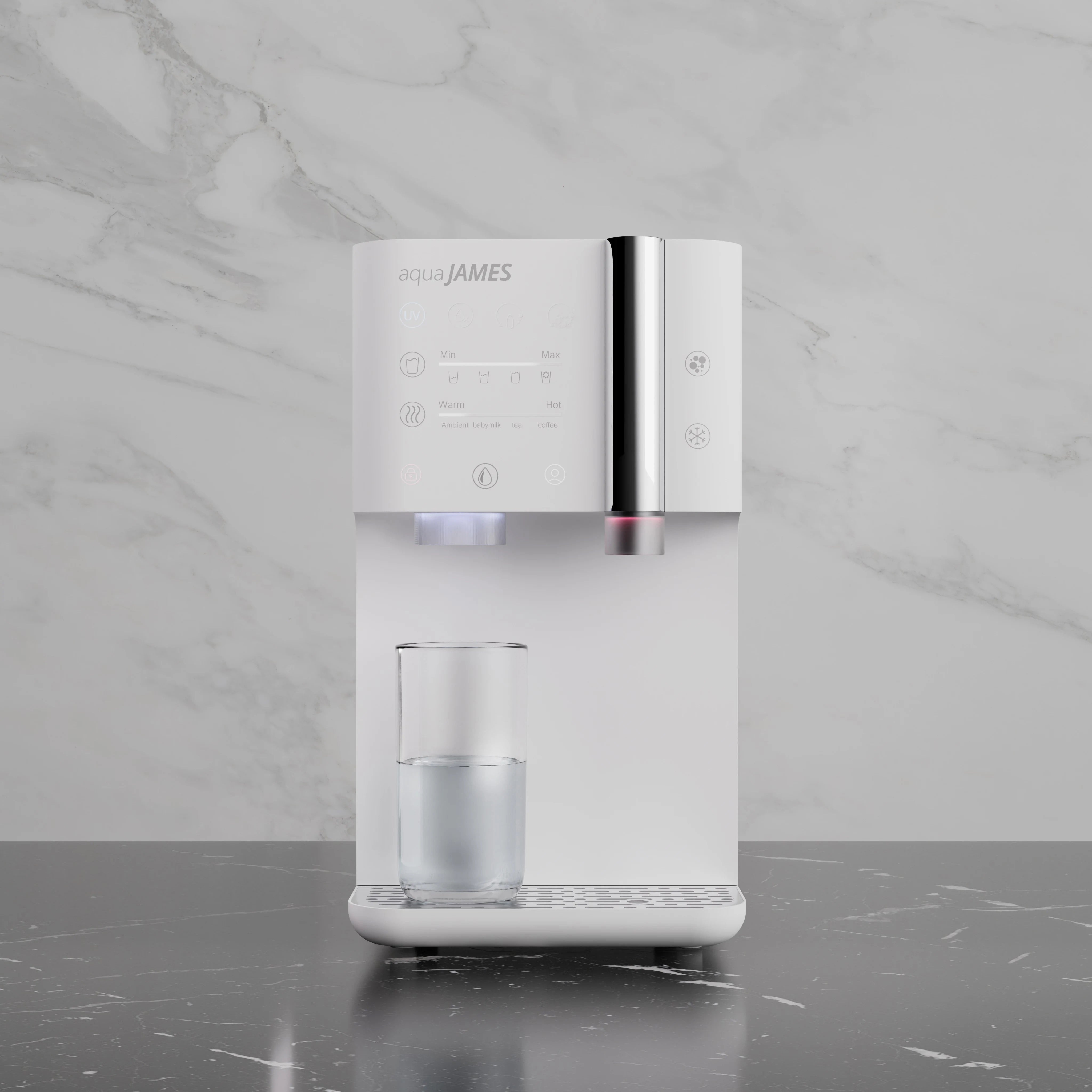 Wasserbar Osmoseanlage aquaJAMES "Juliet" Weiß Wasserfilter Wassersprudler